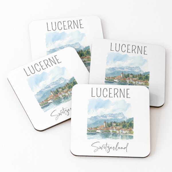 Item preview, Watercolor Design of Lucerne - Switzerland  designed and sold by Sketch-Shack.