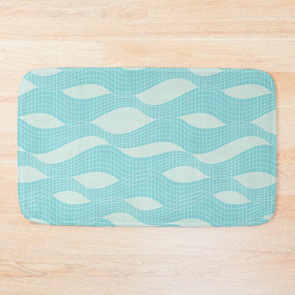 Item preview, Tennis net with blue pool sea glass waves pattern designed and sold by marufemia.