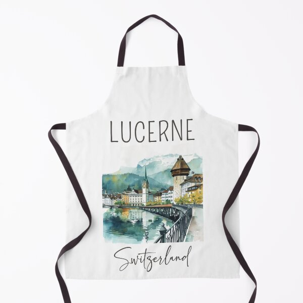 Item preview, Watercolor Design of Lucerne - Switzerland designed and sold by Sketch-Shack.