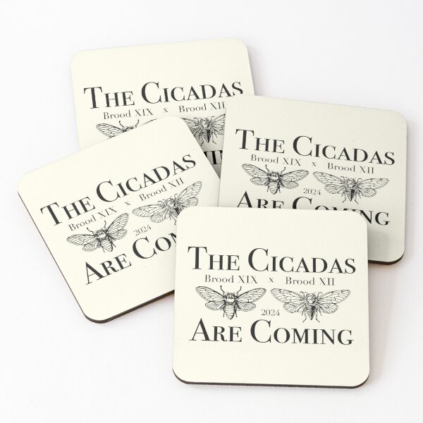 Item preview, Cicadas 2024 The Cicadas are Coming Brood XIX XII designed and sold by Nichestalgia.