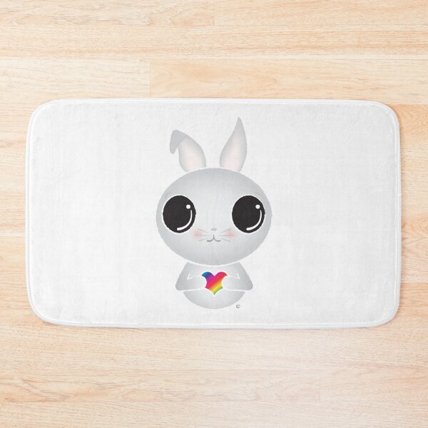 Item preview, Bunny with a rainbow heart designed and sold by Loah-Store.