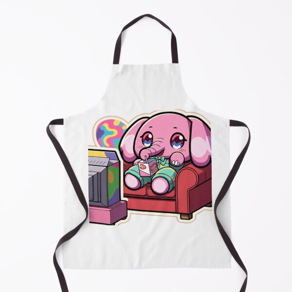 Item preview, Anime Character Pink Elephant Relaxing Sticker designed and sold by mymagicstoreus.