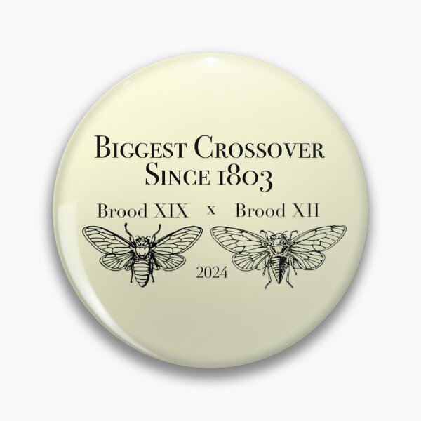 Item preview, Cicadas 2024 Biggest Crossover Since 1803 Brood XIX XII designed and sold by Nichestalgia.