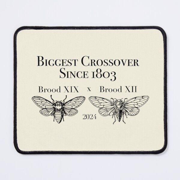Item preview, Cicadas 2024 Biggest Crossover Since 1803 Brood XIX XII designed and sold by Nichestalgia.
