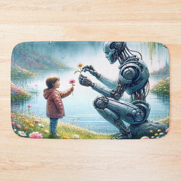 Item preview, Human-Robot Connection Art Piece-A Take On Frankenstein designed and sold by mymagicstoreus.
