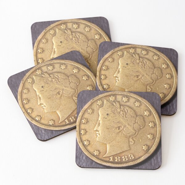 Item preview, 1883 No Cent Liberty Nickel Rackteer designed and sold by coinsxcrochet.