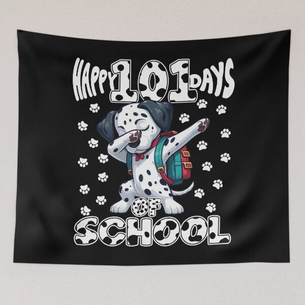 Item preview, Happy 100 Days Of School Cute Dalmatian Dog Women Men Kids designed and sold by wtfbba.