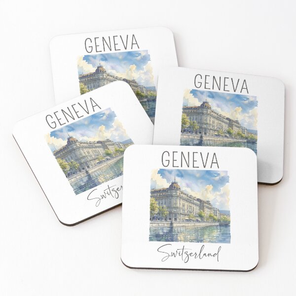 Item preview, Watercolor Design of Geneva - Switzerland  designed and sold by Sketch-Shack.