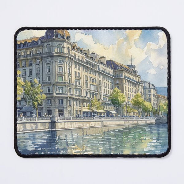 Item preview, Watercolor Design of Geneva - Switzerland  designed and sold by Sketch-Shack.