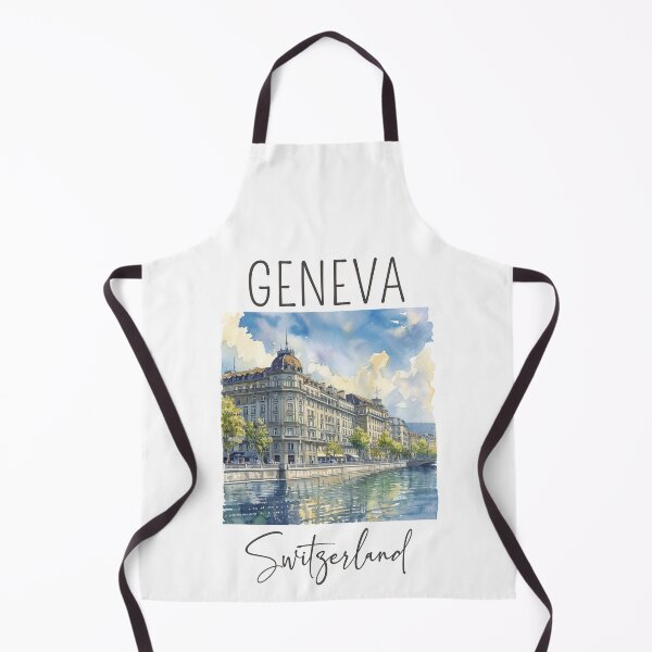 Artikelvorschau, Aquarelldesign von Genf - Schweiz entworfen und verkauft von Sketch-Shack.