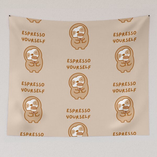Item preview, Espresso Yourself Coffee Sloth  designed and sold by theslothinme.