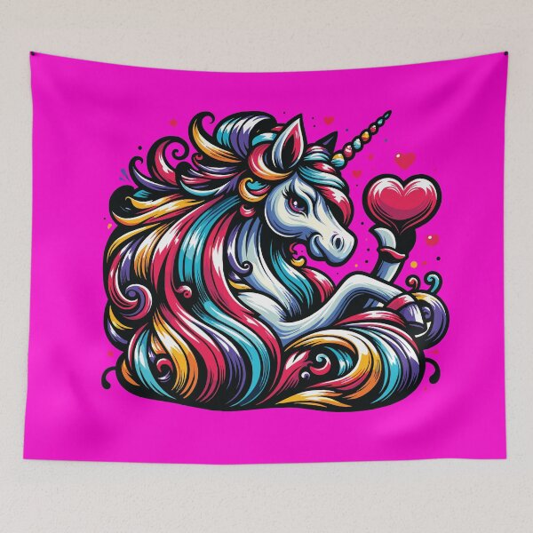 Item preview, Love Unicorn - Valentine's Heart designed and sold by ObjCrea123.