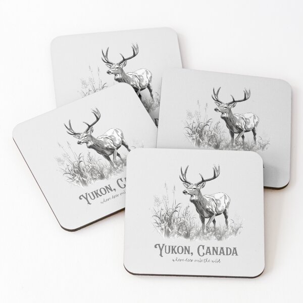 Item preview, YUKON’S WILDERNESS - ILLUSTRATED MAJESTY: DEER RULE THE WILD designed and sold by kcaandwu.