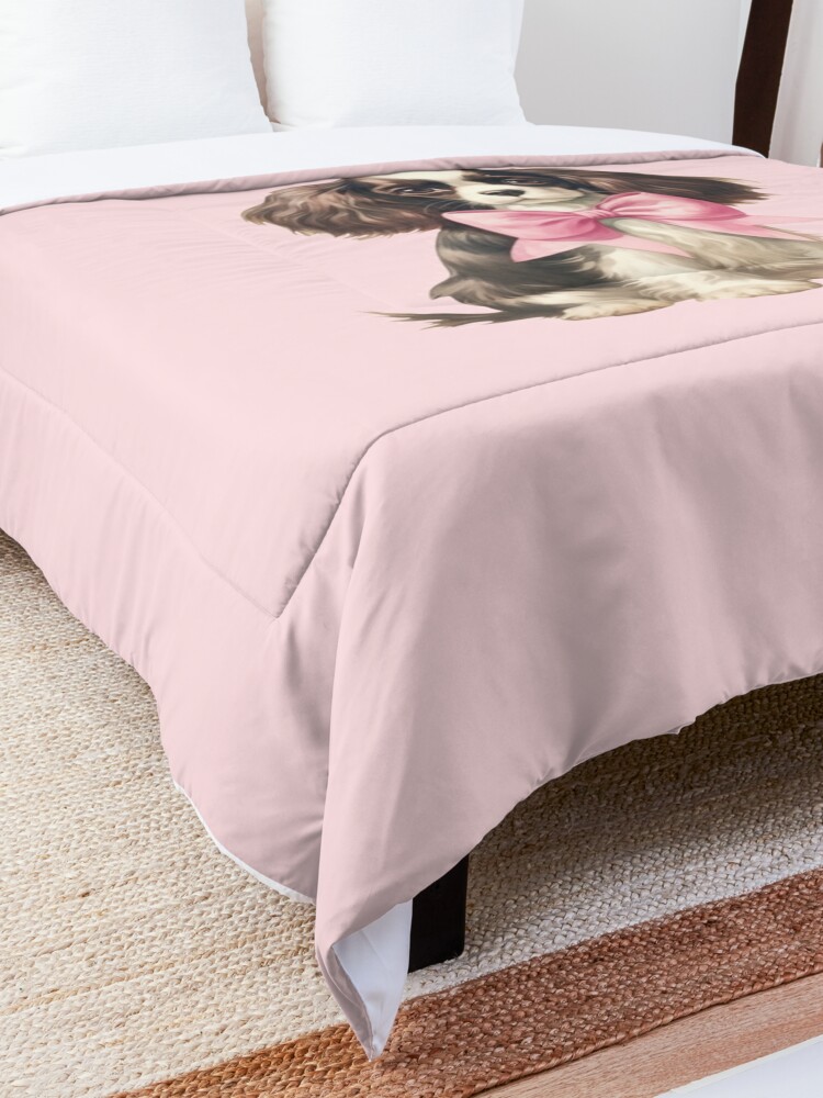 Discover Cute Puppy - Coquette Style Quilt