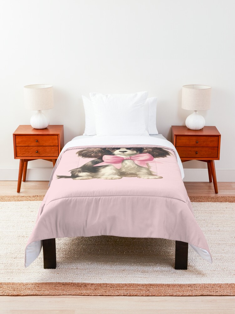 Discover Cute Puppy - Coquette Style Quilt