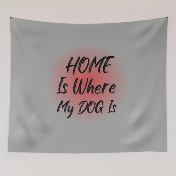 Item preview, " Home Haven Tee " Dog designed and sold by Wabi-SabiStudio.
