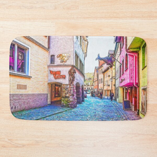 Item preview, Colorful traditional German street in Lindau, Germany designed and sold by Travelways.