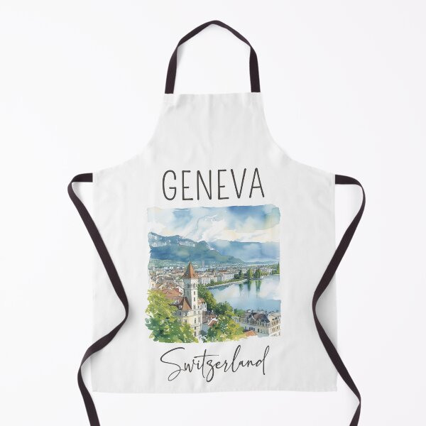 Artikelvorschau, Aquarelldesign von Genf - Schweiz entworfen und verkauft von Sketch-Shack.