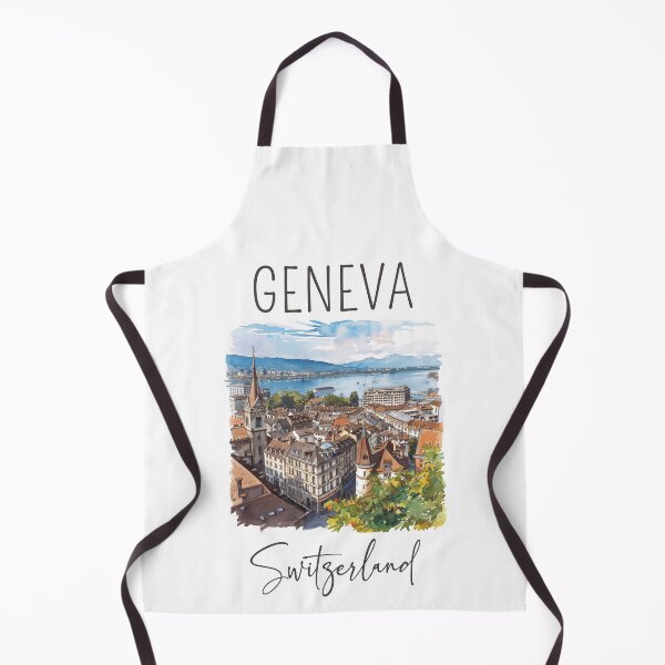 Artikelvorschau, Aquarelldesign von Genf - Schweiz entworfen und verkauft von Sketch-Shack.