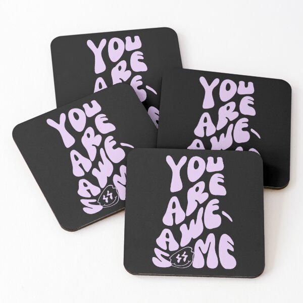 Item preview, You Are Awesome - Uplifting Typography for Positive Affirmations - Lilac designed and sold by Biddakate.