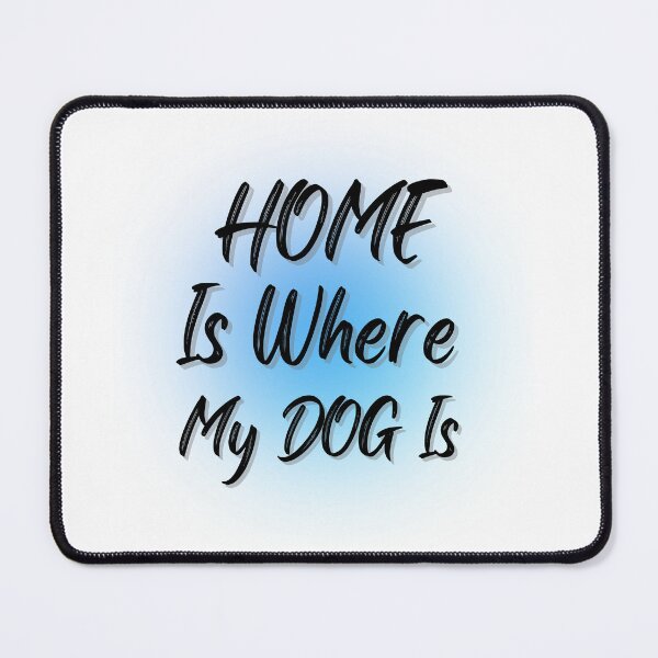 Item preview, " Home Haven Tee " Dog (Blue) designed and sold by Wabi-SabiStudio.