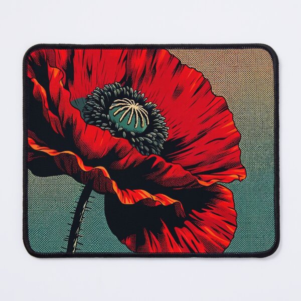 Item preview, Pop art individual poppy in vintage style designed and sold by Rachael Taylor.