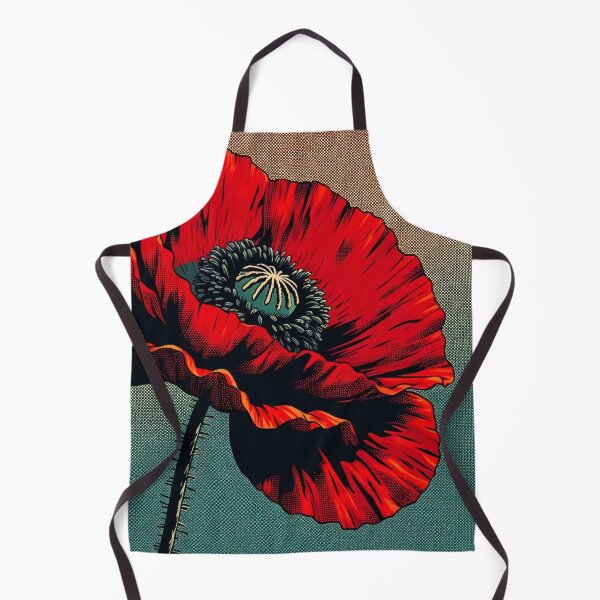 Item preview, Amapola individual de arte pop en estilo vintage. designed and sold by Rachael Taylor.