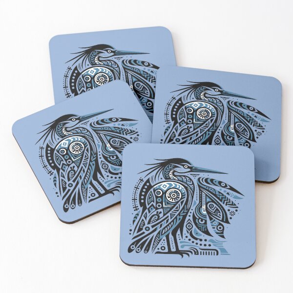 Item preview, Tribal Blue Heron Unique Artwork designed and sold by SandbarTees.