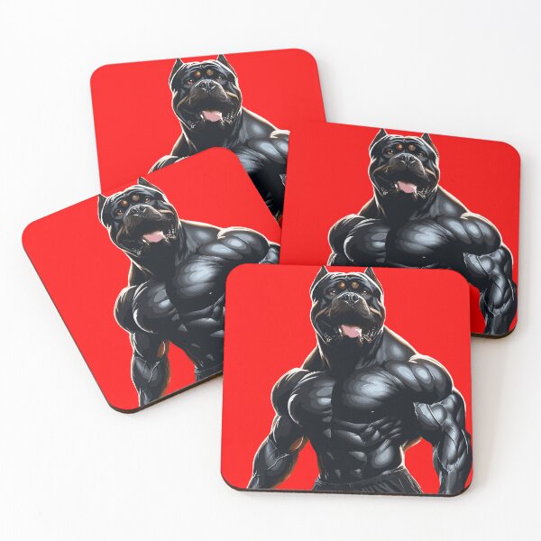 Item preview, Muscle Pup - Fitness Enthusiast Dog Art v2 designed and sold by iwcus.