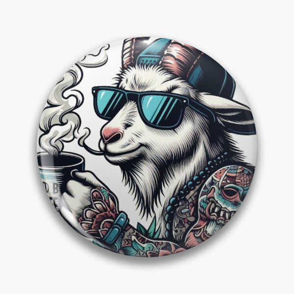 Item preview, cool goat designed and sold by Greydate.