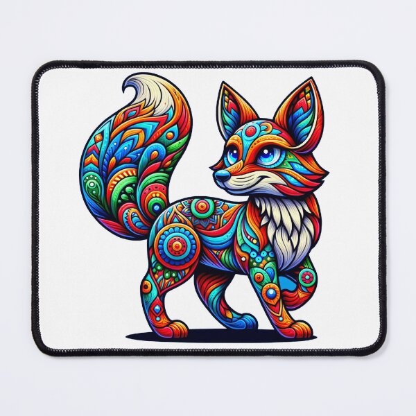 Item preview, Fox Alibrije style cute mexican folk art designed and sold by TheScruffyGoose.