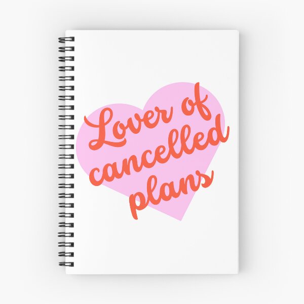 Item preview, Lover of Cancelled Plans - Whimsical Typography for the Homebody Souls - Red designed and sold by Biddakate.