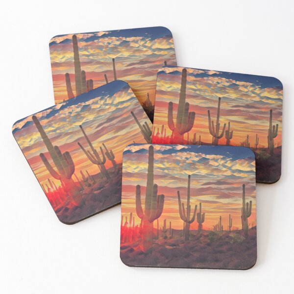 Item preview, GREAT AMERICAN WESTERN CACTUS SUNSET designed and sold by THE AMERICAN TEEVANGELIST.