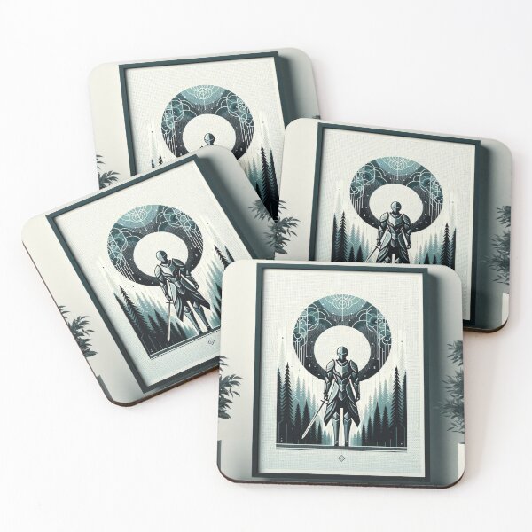 Item preview, Ethereal Knight in Mystic Forest designed and sold by SunkenCost.