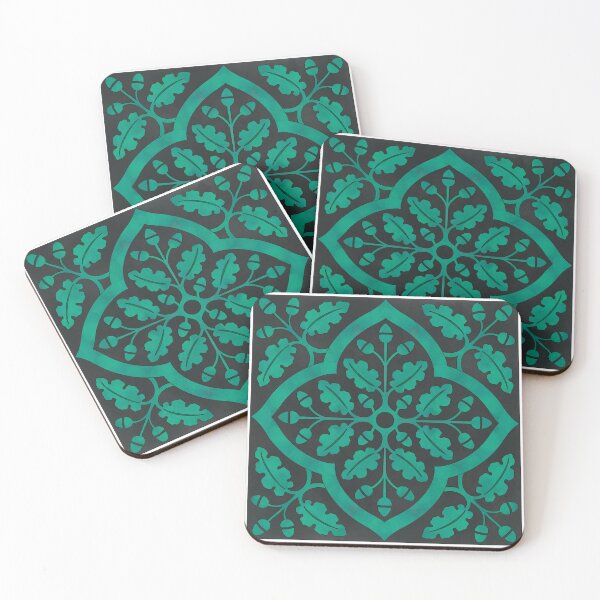 Item preview, Teal Oak Tile Reproduction designed and sold by MadeByGeeClowes.