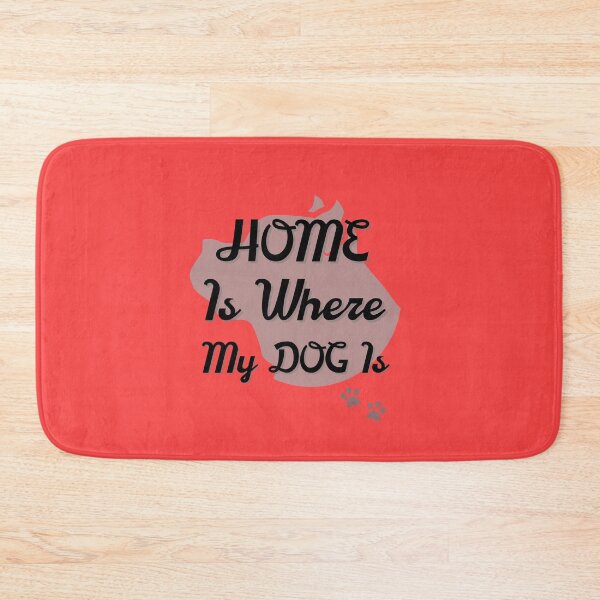 Item preview, " Home Haven Tee " Dog (Silhouette) designed and sold by Wabi-SabiStudio.