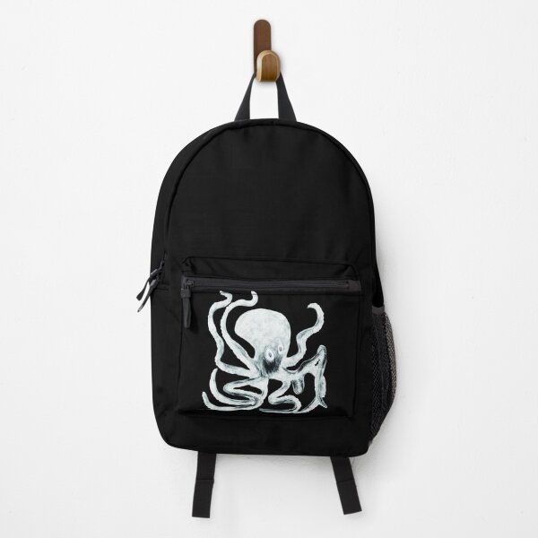 Item preview, Creepy Black and White Octopus designed and sold by TheWorldFamous.