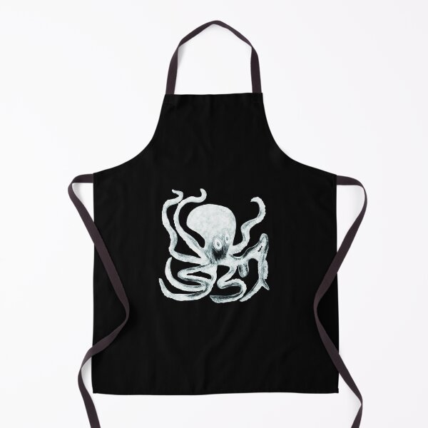 Item preview, Creepy Black and White Octopus designed and sold by TheWorldFamous.