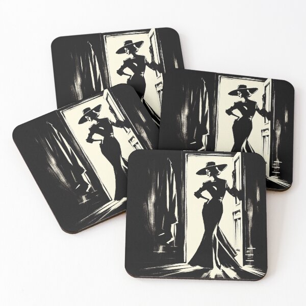 Item preview, Noir Woman in a Doorway [Vintage, Retro] designed and sold by RESToRAPTOR.