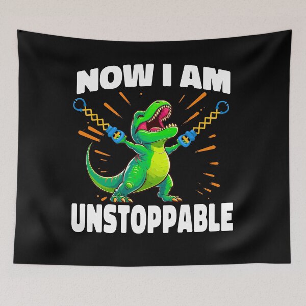 Item preview, Now I Am Unstoppable Trex Funny T-Rex designed and sold by Staatiiart.