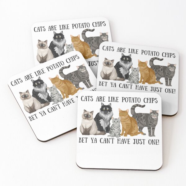 Item preview, Cats Are Like Potato Chips! Cat Lover Gift designed and sold by SSustainable.