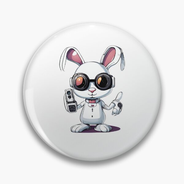 Item preview, Cartoon Cyborg Robot Rabbit designed and sold by Majestic Paws.
