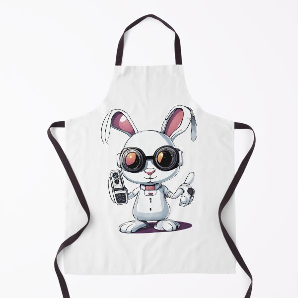 Item preview, Cartoon Cyborg Robot Rabbit designed and sold by Majestic Paws.