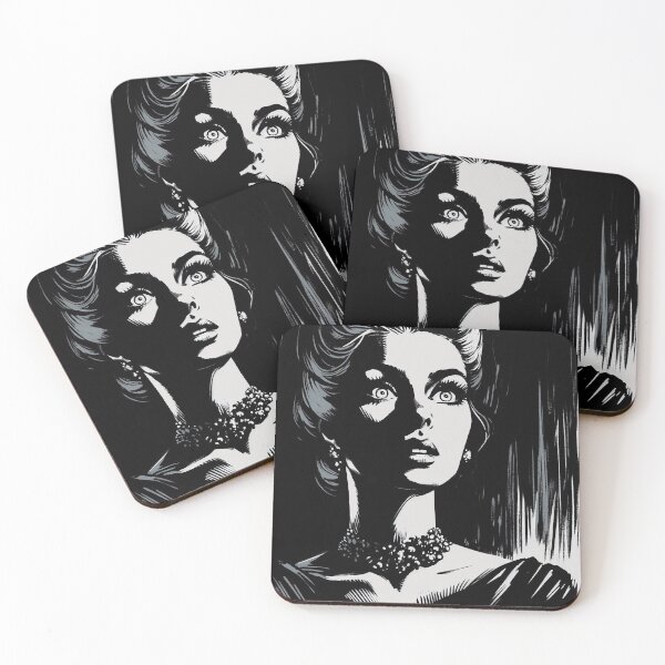 Item preview, Noir Big Scared Eyes [Vintage, Retro] designed and sold by RESToRAPTOR.