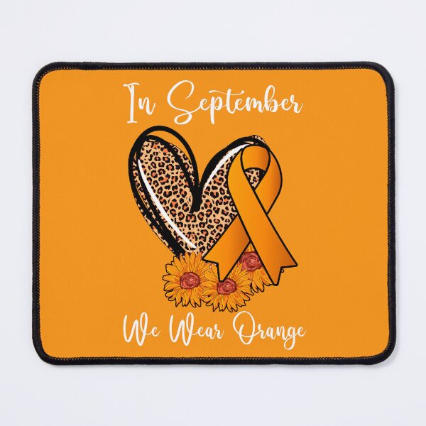 Item preview, In September We Wear Orange Sunflower Leukemia Awareness designed and sold by MobyStickers.