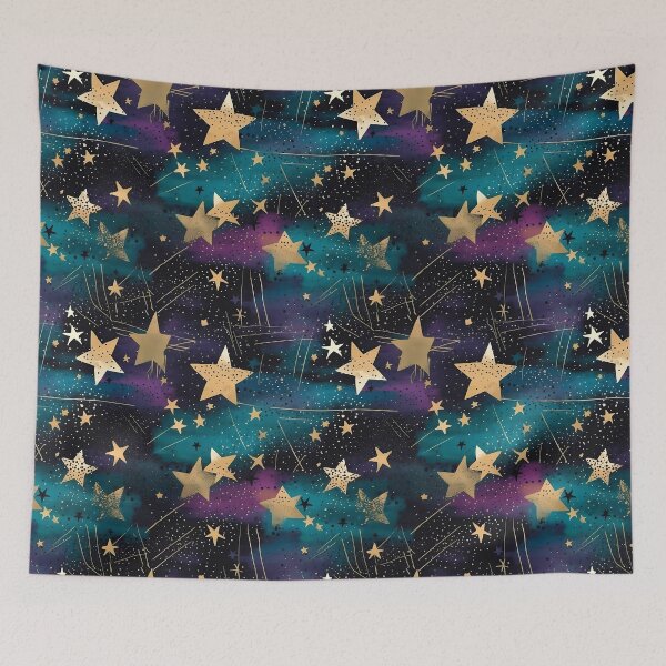 Item preview, Stellar Dreamscape: Gold Star Constellations designed and sold by JackrabbitPub.