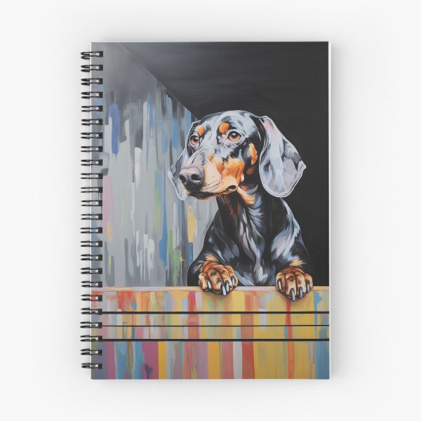 Item preview, Dachshund Oil Painting designed and sold by LivingArtClips.