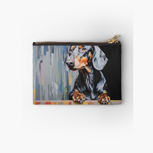 Item preview, Dachshund Oil Painting designed and sold by LivingArtClips.
