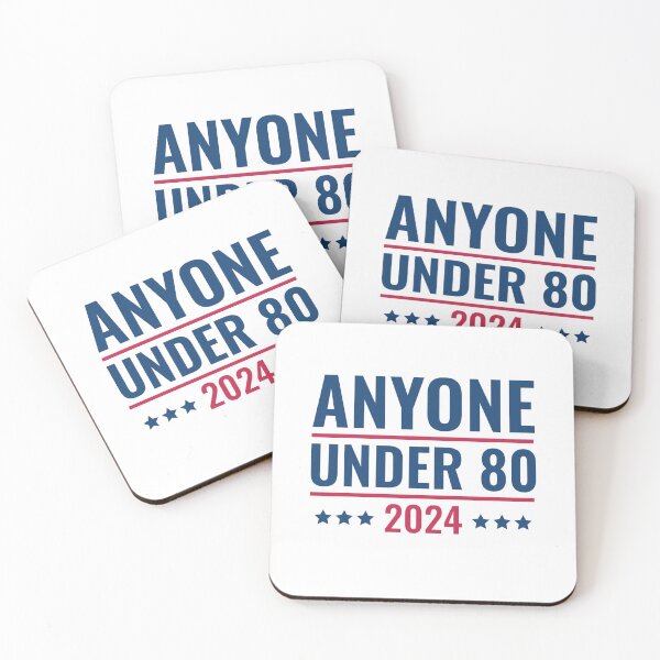 Item preview, Anyone Under 80 2024 Satirical Presidential Election Campaign  designed and sold by The Junto Shop.