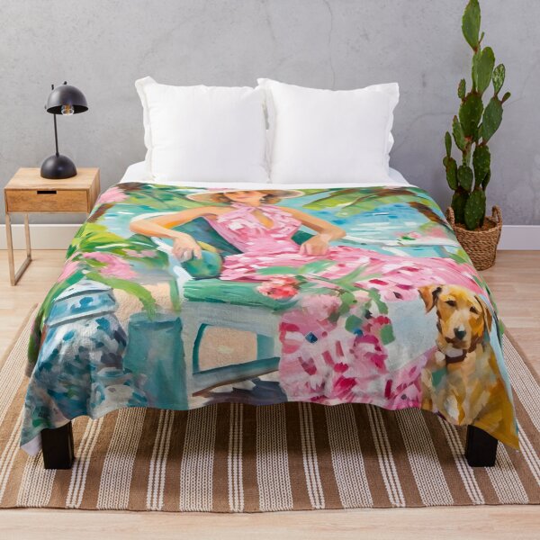 Item preview, Palm Beach afternoon, grandmillennial art designed and sold by SophieClimaArt.